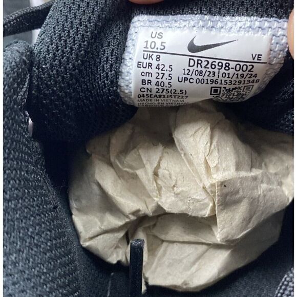 Nike Women's Run Swift 3 Running Shoes DR2698-002‎ Black White Size 10.5 NWOB - Picture 8 of 8